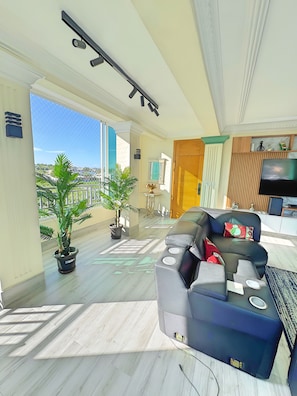 Smart-tv en een stereo