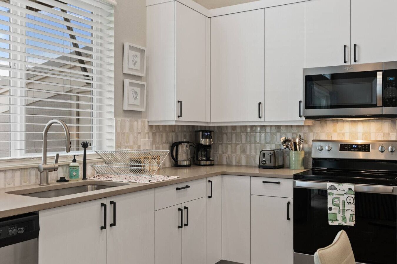 Microwave, oven, stovetop, dishwasher