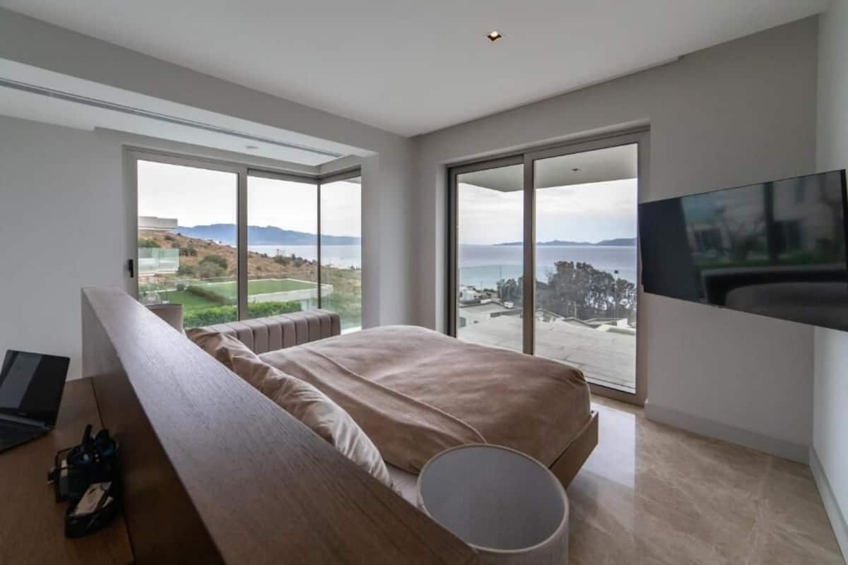 Deluxe Villa, Balcony | Living area | 160-inch LCD TV with cable channels