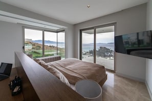 Deluxe Villa, Balcony | Living area | 160-inch LCD TV with cable channels