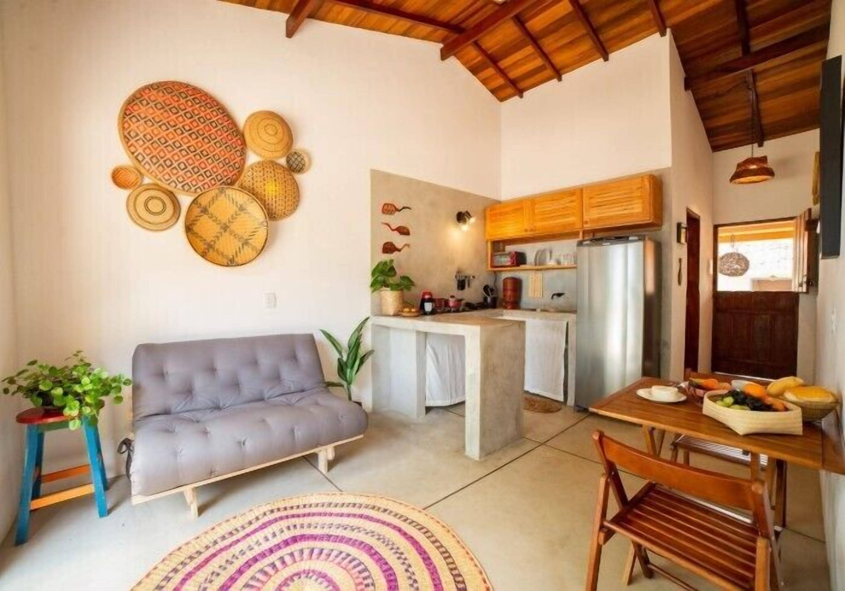 Apartamento premium, vista para o mar | Área de estar