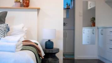 1 bedroom, iron/ironing board, travel crib, WiFi