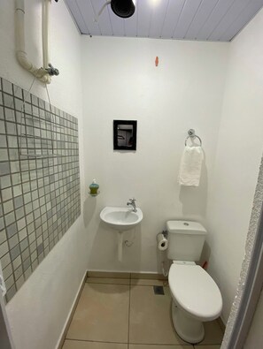 Toalhas de banho, papel higiênico