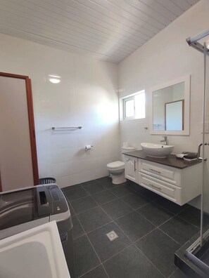 Family Apartment | Bilik Mandi | Pancuran mandi, pengering rambut, tuala disediakan, sabun 