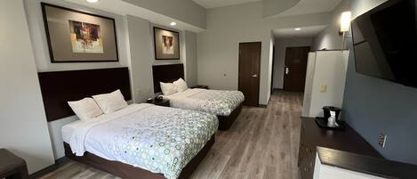 Standard Double Room, 2 Double Beds, Non Smoking, Mountain View | Desk, laptop workspace, free WiFi