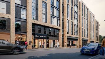 Vista frontal de la propiedad