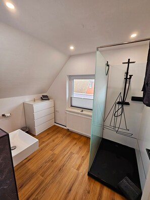 シャワー、タオル