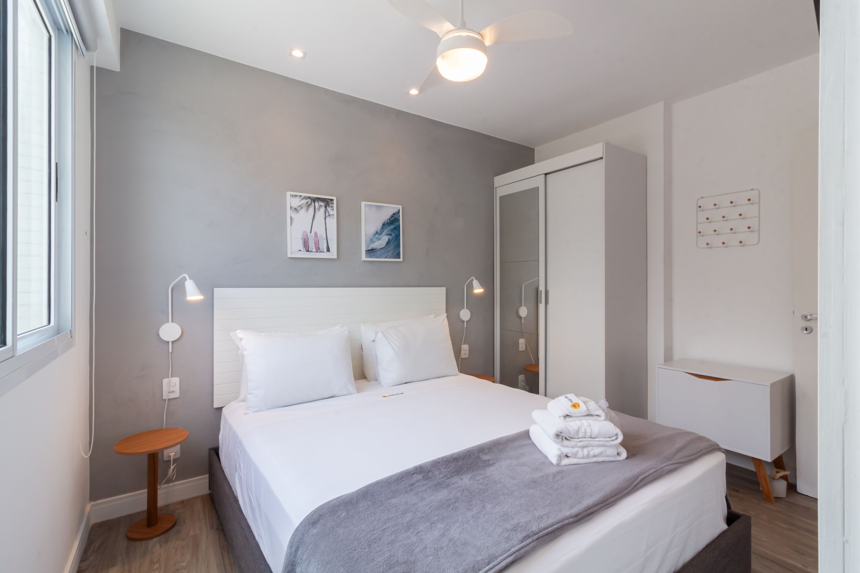 Desk, iron/ironing board, travel cot, free WiFi