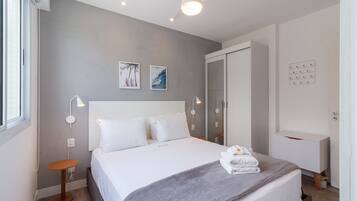 Desk, iron/ironing board, travel cot, free WiFi