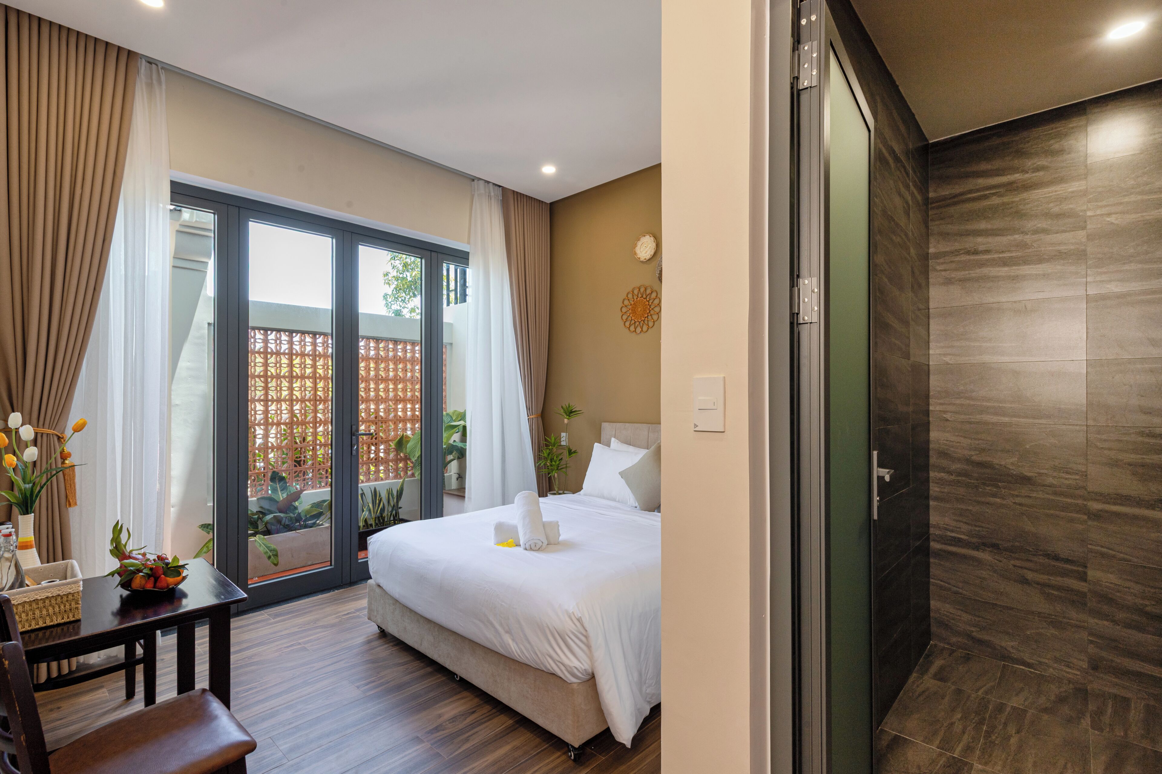 Casa em estilo japonês, 3 quartos, vista para o pátio, ao lado da praia | Roupas de cama premium, individualmente decorados
