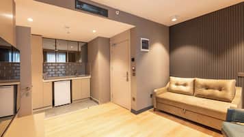 Suite Deluxe, vista a la ciudad | Cocina privada