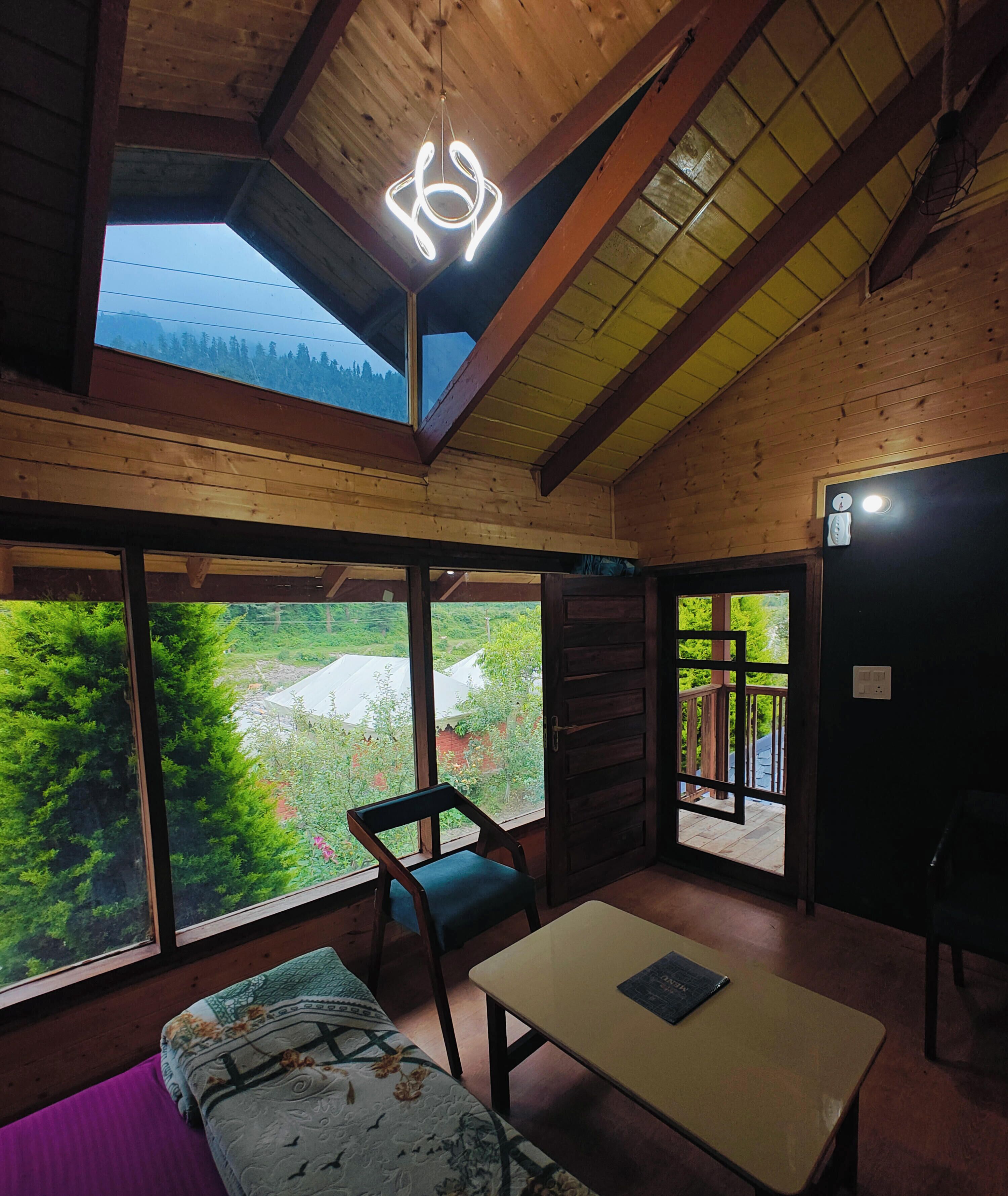 Cabaña Grand, vista al jardín