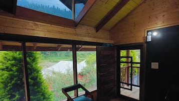 Cabaña Grand, vista al jardín