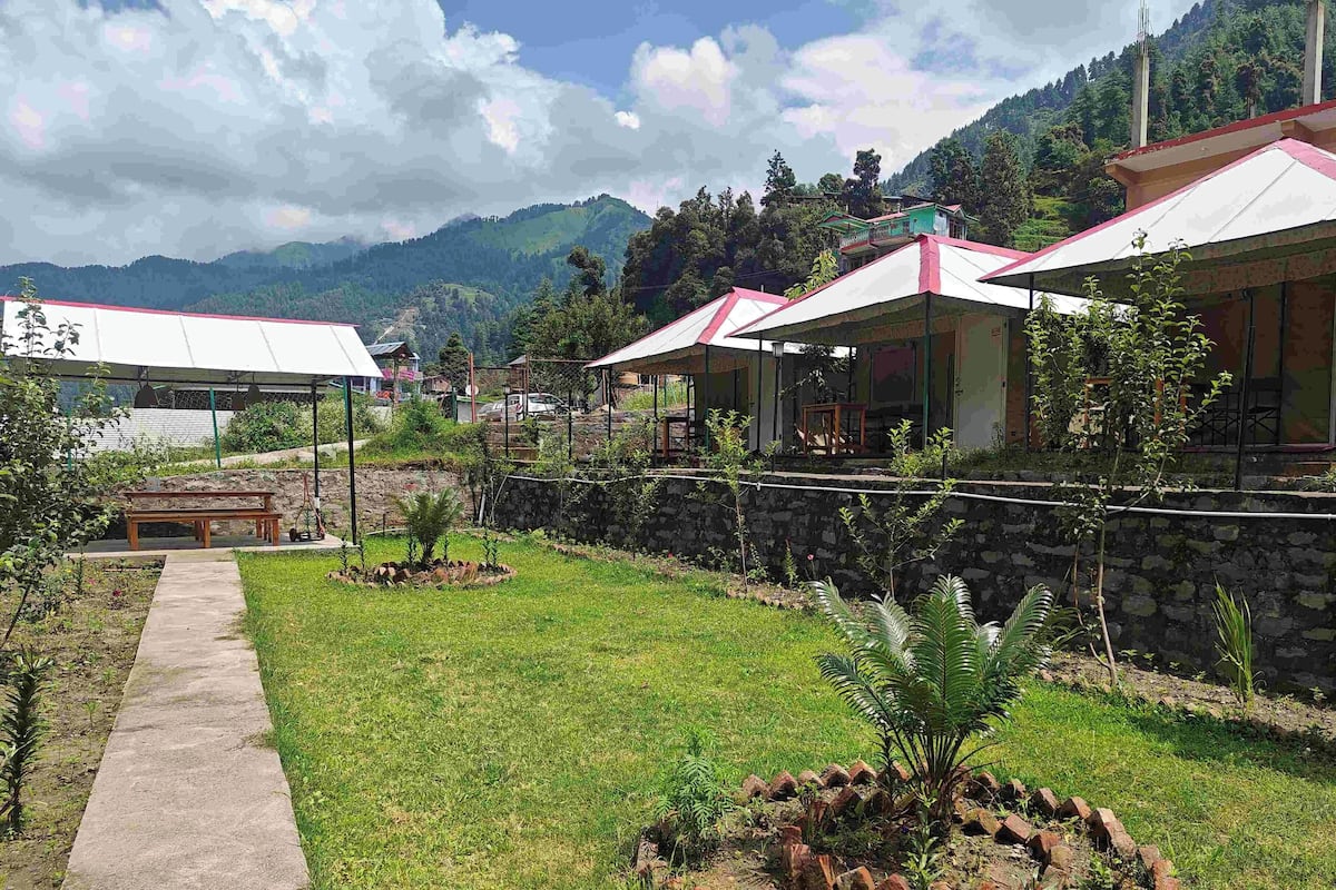 Tienda de campaña Deluxe, vista al jardín