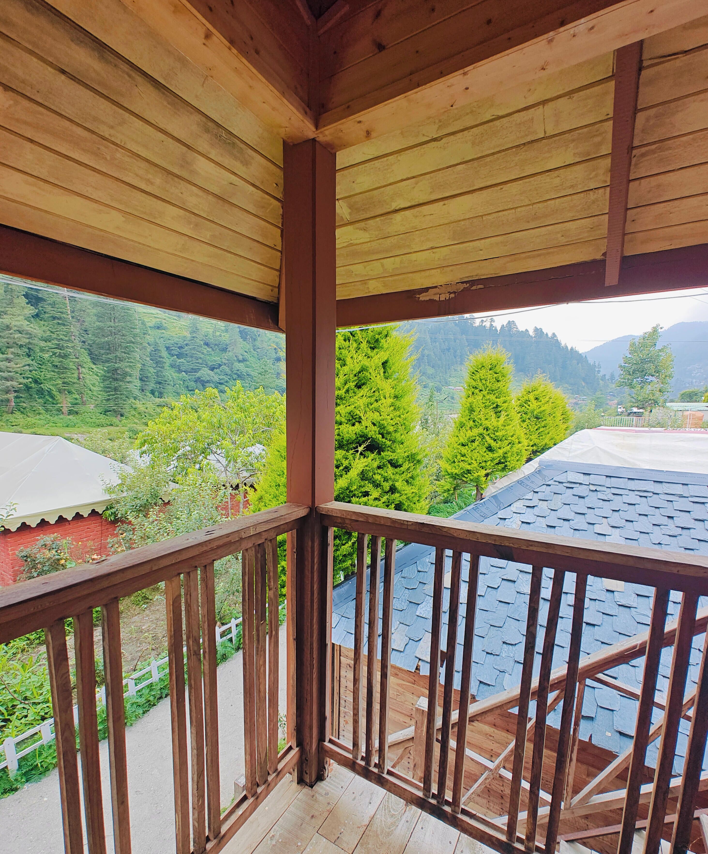 Cabaña Grand, vista al jardín