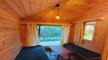Cabaña Grand, vista al jardín