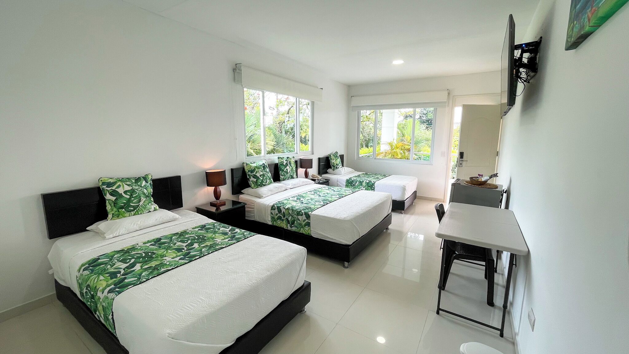 In-room safe, blackout curtains