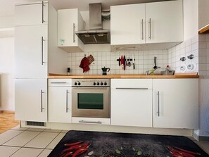 Microwave, oven, stovetop, dishwasher - Fantastic apartment with small terrace in the heart of Freiburg (Freiburg im Breisgau)