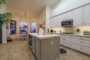 Microwave, oven, stovetop, dishwasher