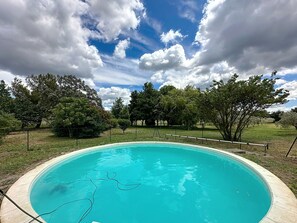 Outdoor pool - Vacation home beautiful and spacious wooded grounds 10 sleeps swimming pool (Cavaillon)