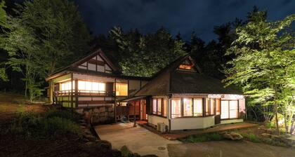 Maximum 16 people can be accommodated in a private villa with a half-open-air hot spring.