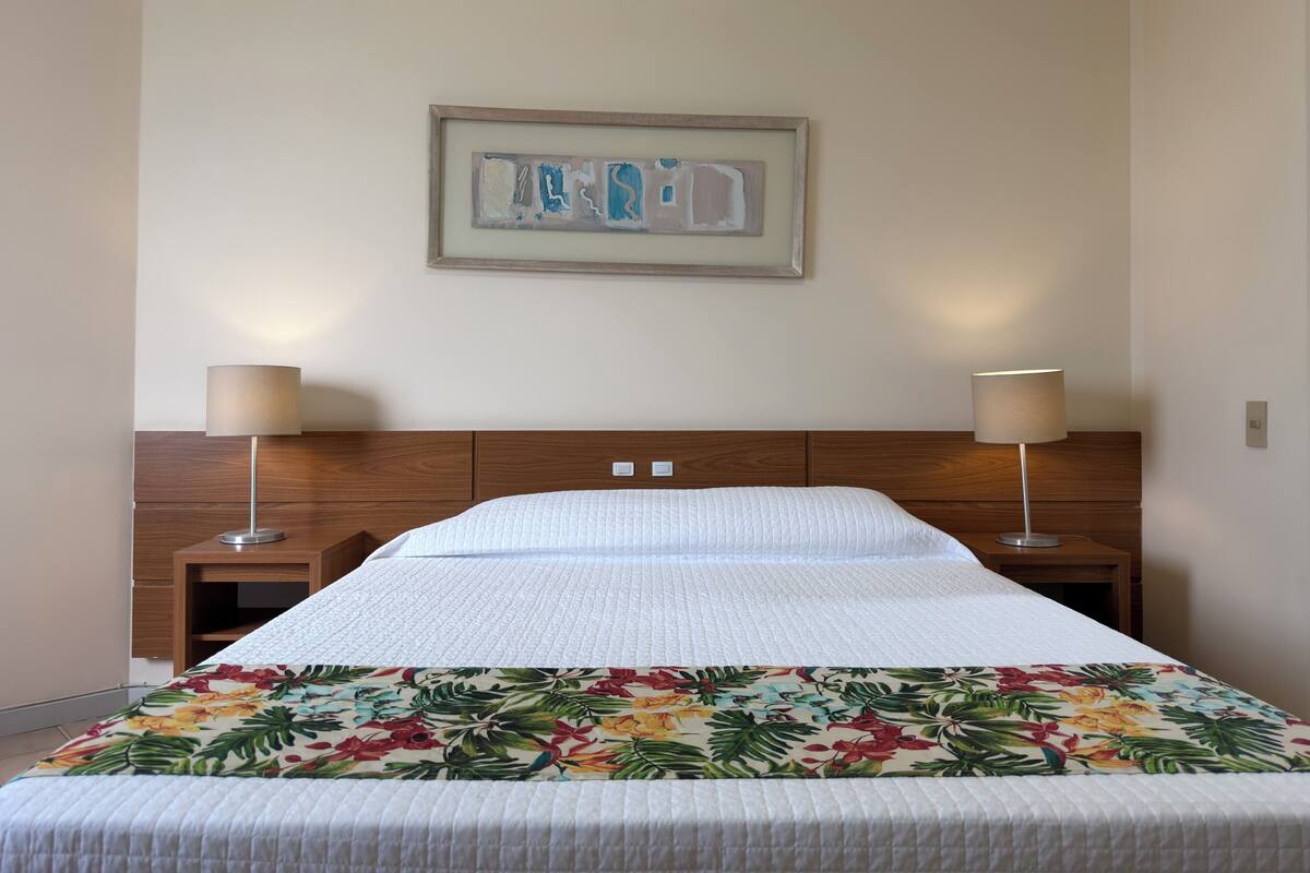 Chambre Quadruple Familiale, balcon, vue plage