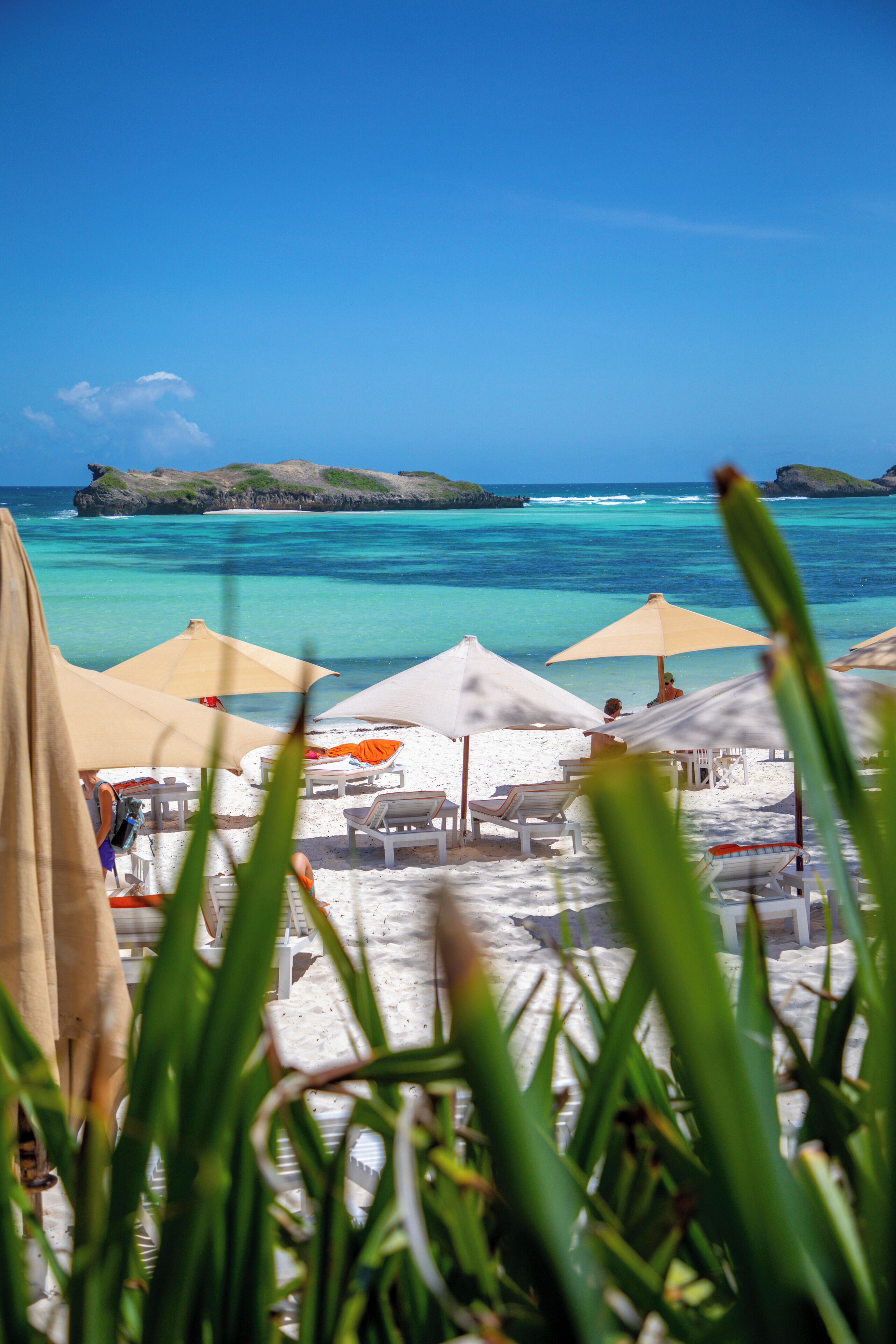 Sun loungers, beach towels