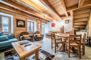 TV - 10m from resort center, Ground floor, view street, terrace, balcony, tv, ski locker, 57m², Morzine (Morzine)