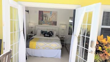 1 habitación, tabla de planchar con plancha, internet y ropa de cama