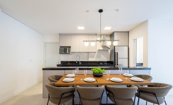 Basic Apartment | Dining - Apt w/ Gourmet Balcony 550m From the Beach Lle0204 (Itapema)