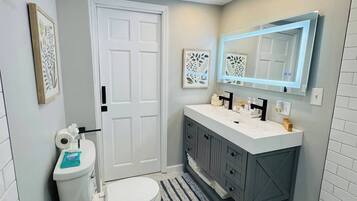 Shower, toilet paper