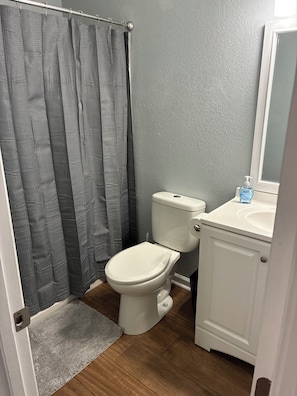 Towels, soap, toilet paper