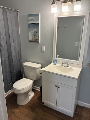 Towels, soap, toilet paper