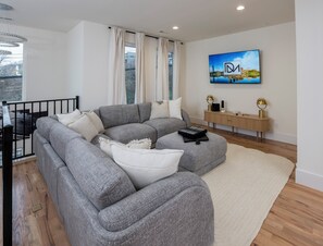 Luxury Townhome, Private Pool, City View | Living area