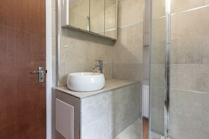 Shower, hair dryer