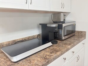 Microwave, oven, stovetop, dishwasher