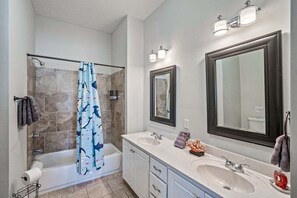 Shower, hair dryer