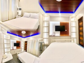 1 غرفة نوم وخدمة الإنترنت وملاءات أسرّة