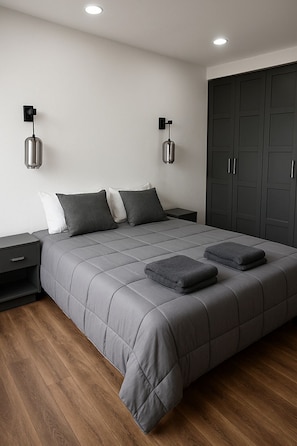1 habitación, acceso a internet y ropa de cama