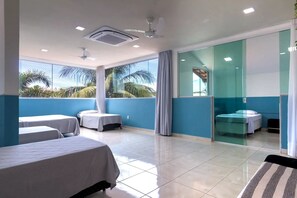 3 bedrooms, iron/ironing board, internet, bed sheets