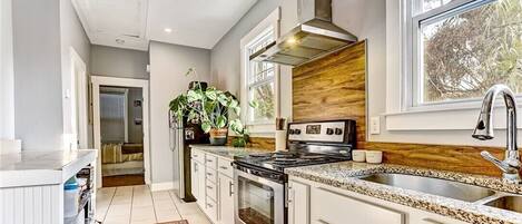 Microwave, oven, stovetop, dishwasher