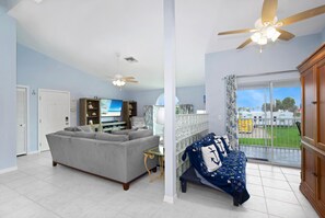 House, Multiple Beds (Beach Villa A) | Living area - Beach Villa A (Fort Myers Beach)