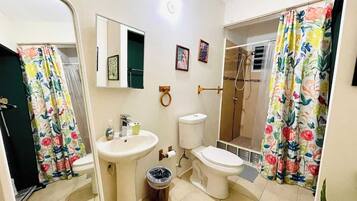 Apartment | Bathroom | Shower, towels, soap, shampoo