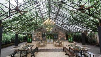 Aussenbereich für Bankette