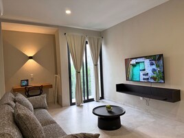 Apartamento familiar, 2 habitaciones, balcón | Zona de estar