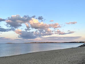 Beach nearby, sun-loungers