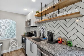 Microwave, oven, stovetop, dishwasher