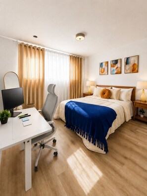 1 habitación, escritorio, tabla de planchar con plancha y wifi gratis 