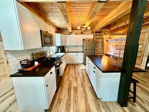 Microwave, oven, stovetop