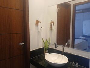 Basic Apartment | Bathroom | Shower - Apart in Condo w/ Pool 950m From the Beach Pdm0002 (Porto Seguro)